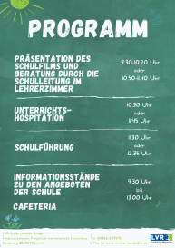 Flyer Tag der offenen Tür
